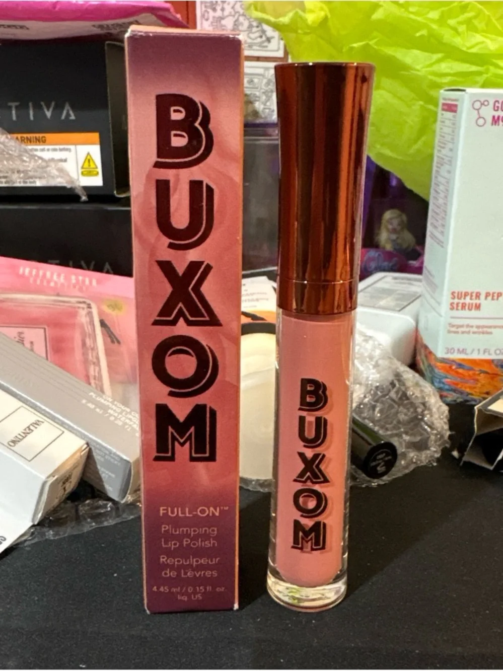Buxom Full-On Plumping Lip Polish - Rose Pink with Rose-Gold Cap